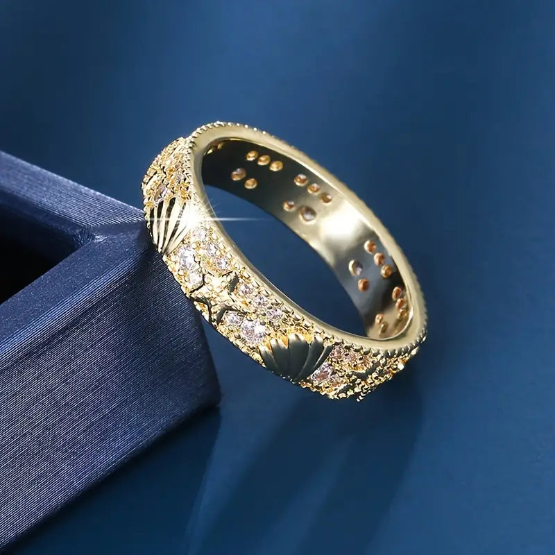 Anello d'oro vintage Ocean Bright