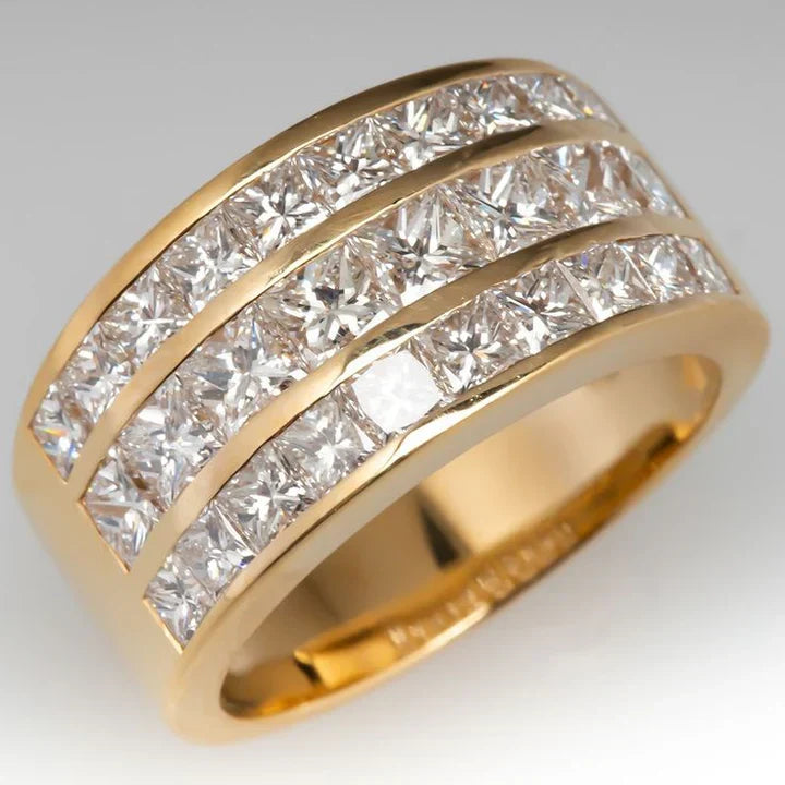 Anello d'oro vintage di grande spessore