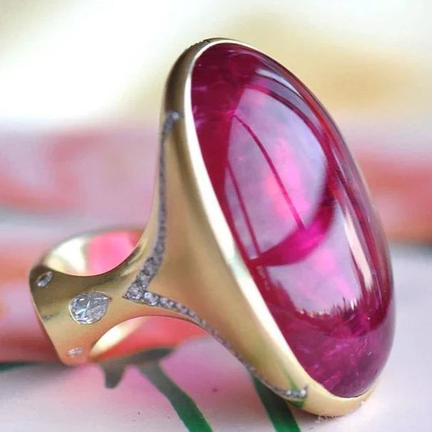 Anello d'oro rosa vintage