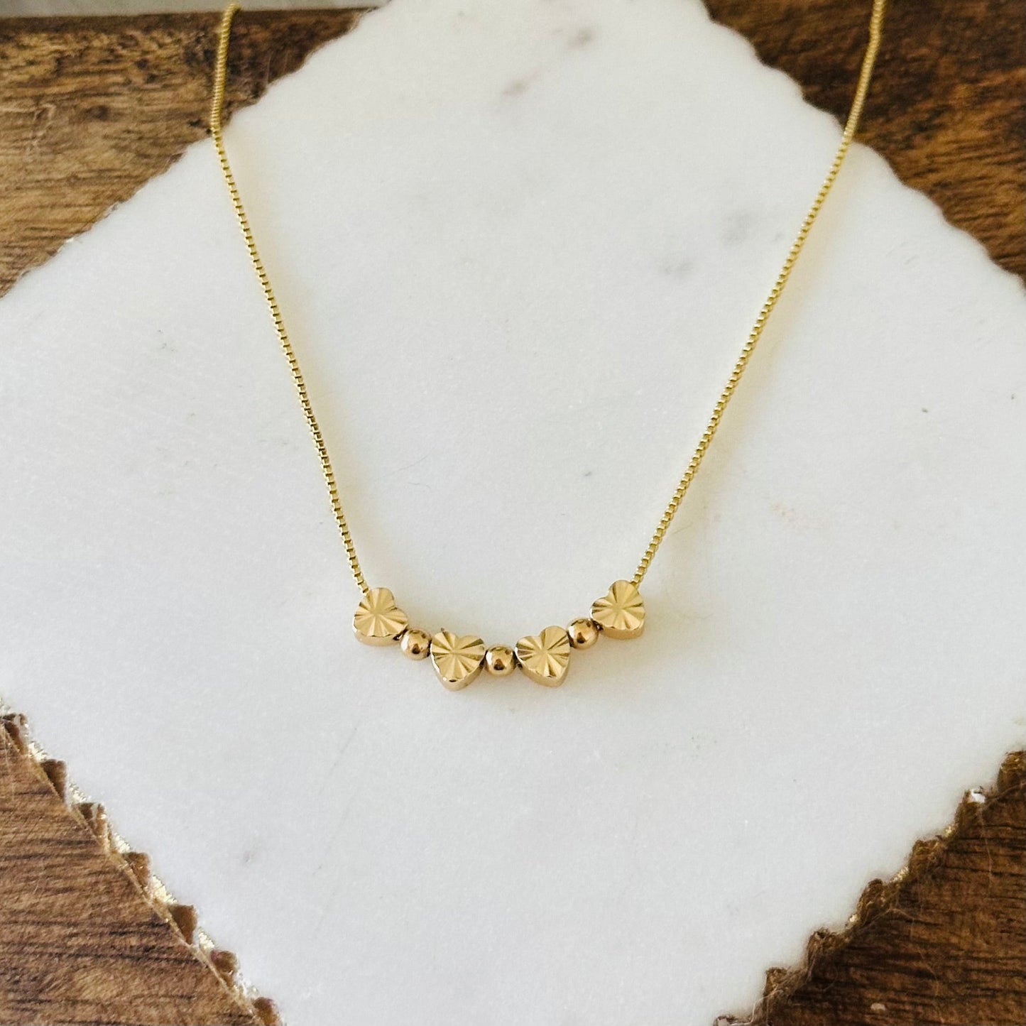 Collana Bella Mini Heart Charms