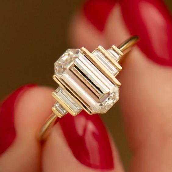 Anello di vetro vintage