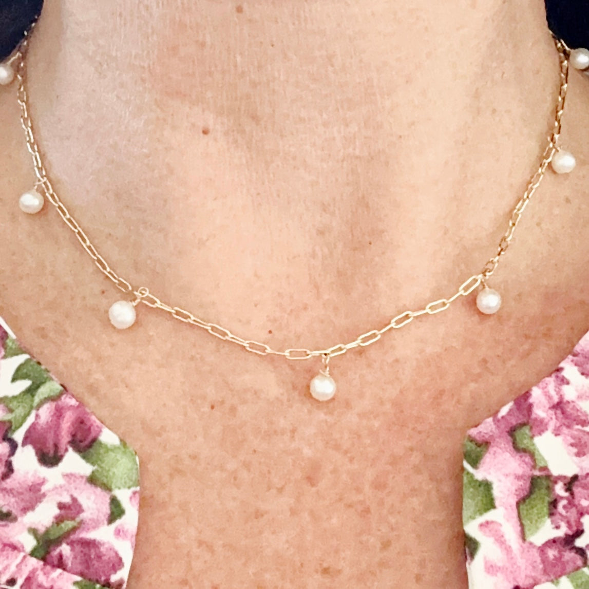 Collana Gina Mini Pearl Choker