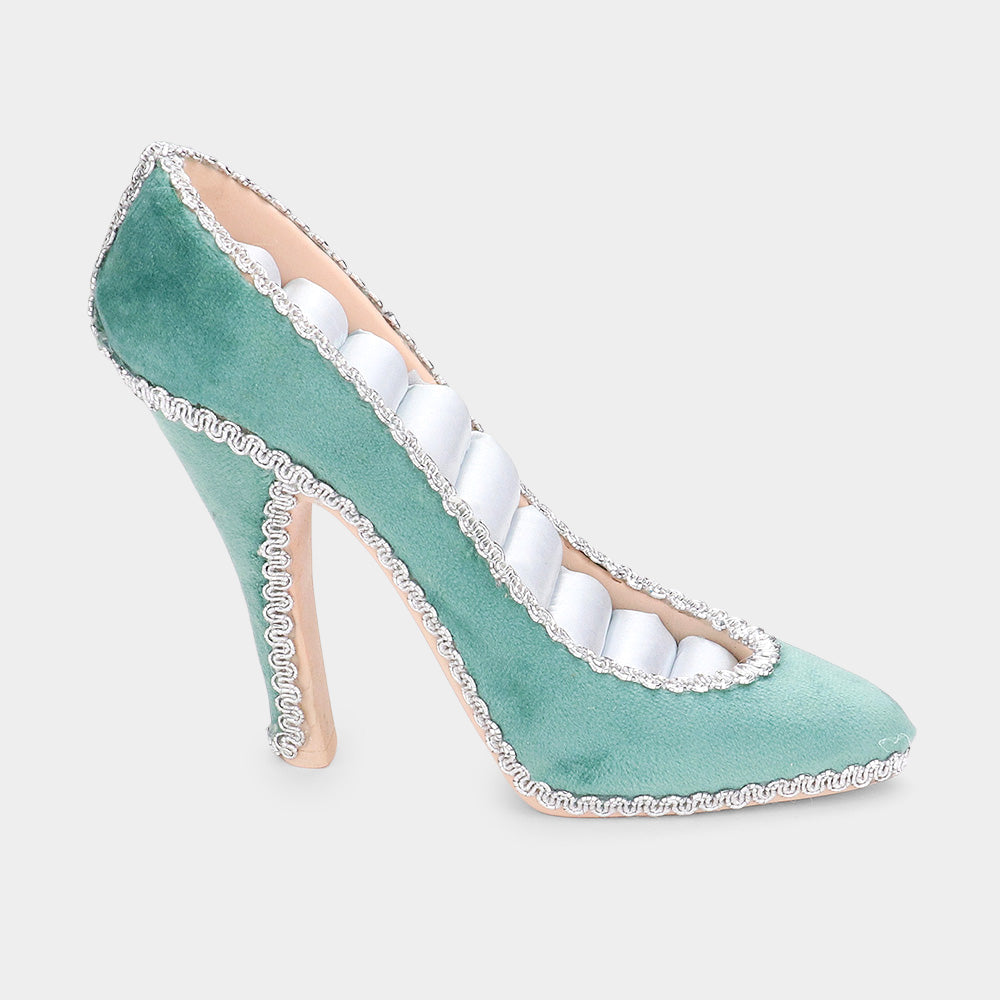 Porta anelli a spillo in velluto