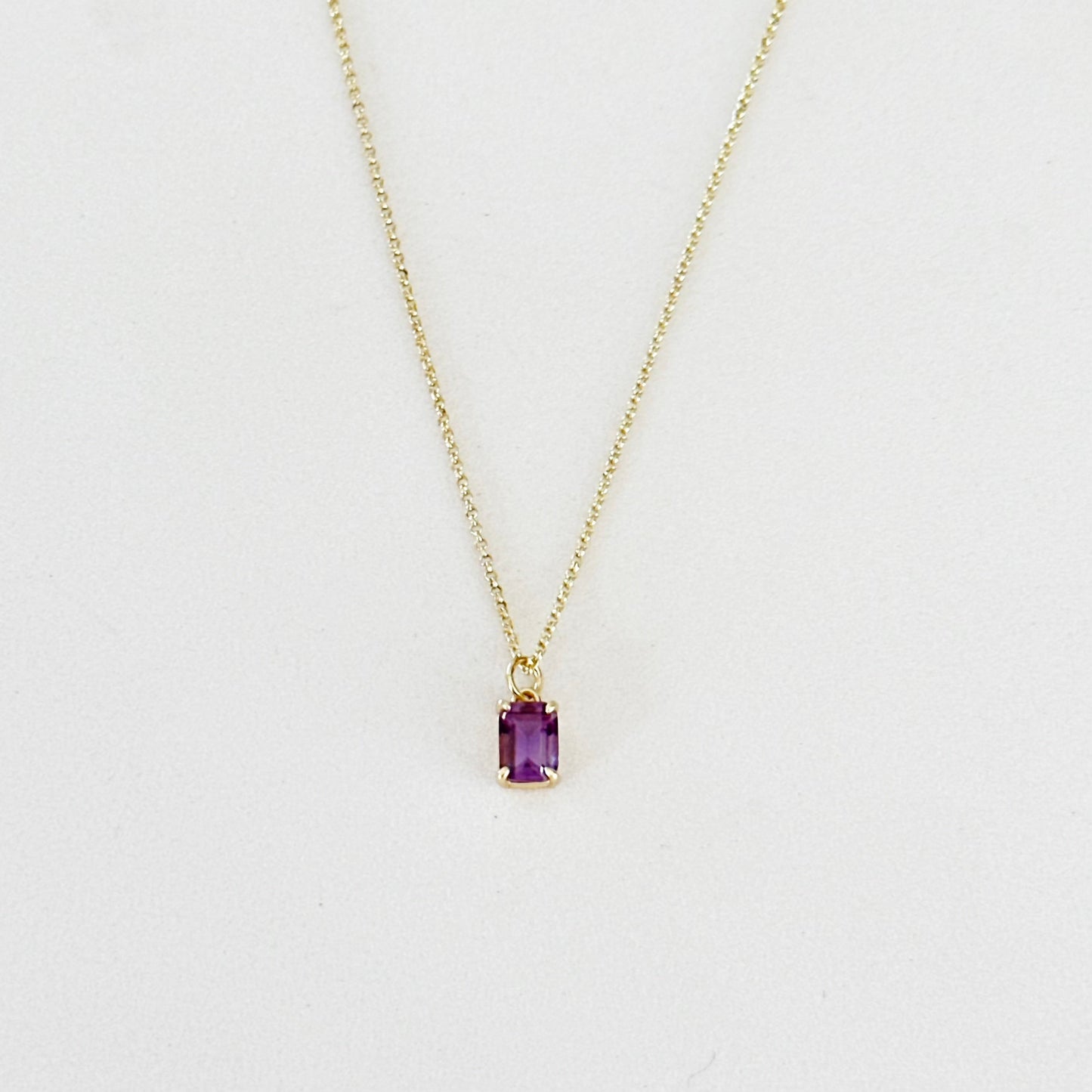 Collana Violetta Ametista Baguette