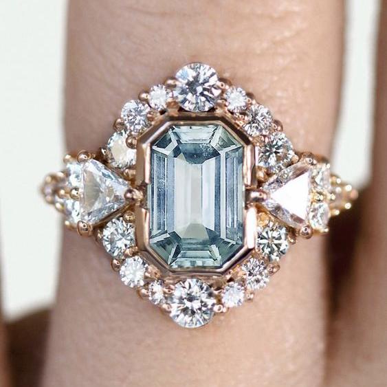 Anello Vintage Blue Spark