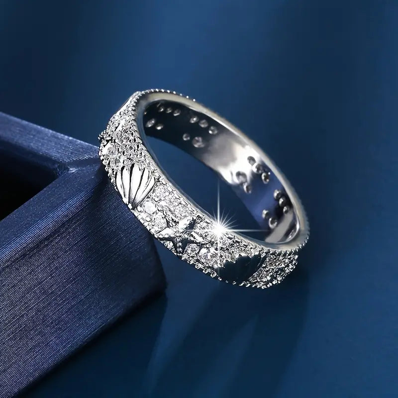 Anello d'argento vintage Ocean Bright