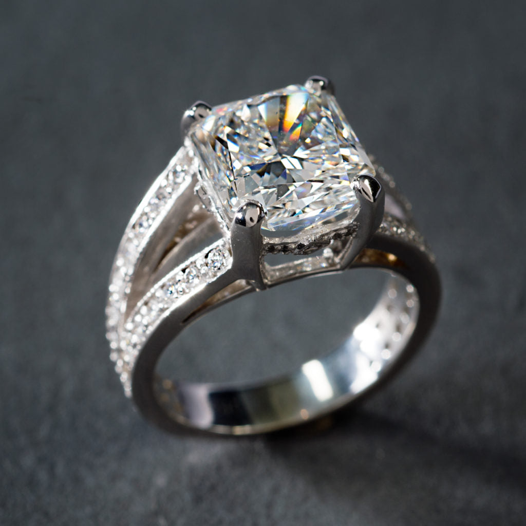 Anello d'argento vintage Cubic Brilliance