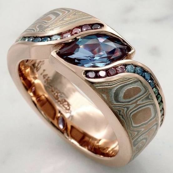 Anello di vetro vintage Prifddinas