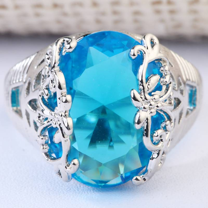 Anello d'argento vintage Blue Sky