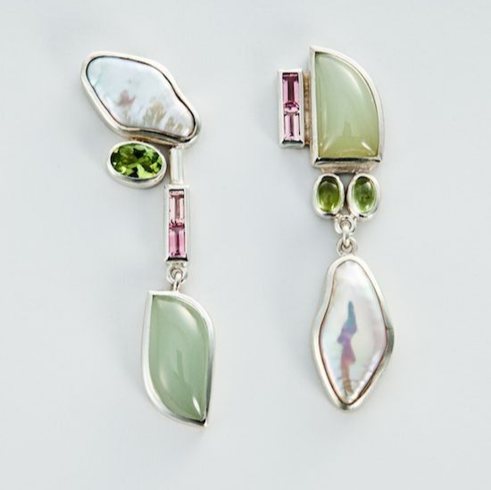 Orecchini pendenti in cristallo Nature Vintage