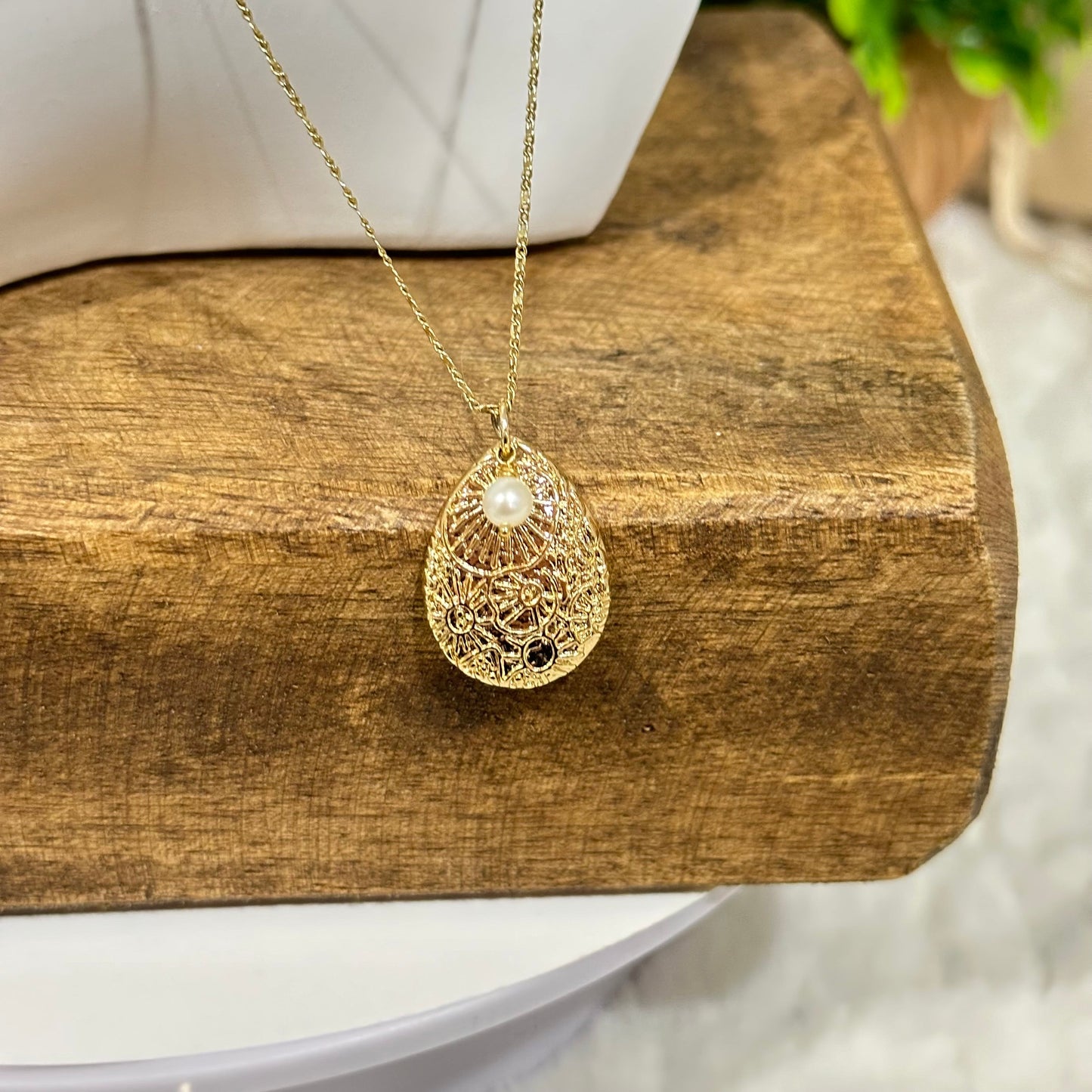 Collana di perle a goccia Marina