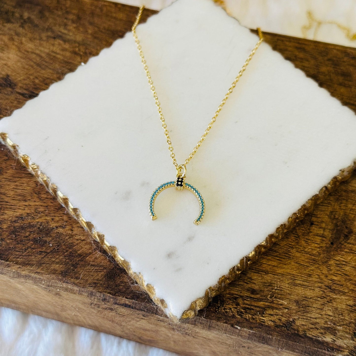 Collana Elda in corno turchese