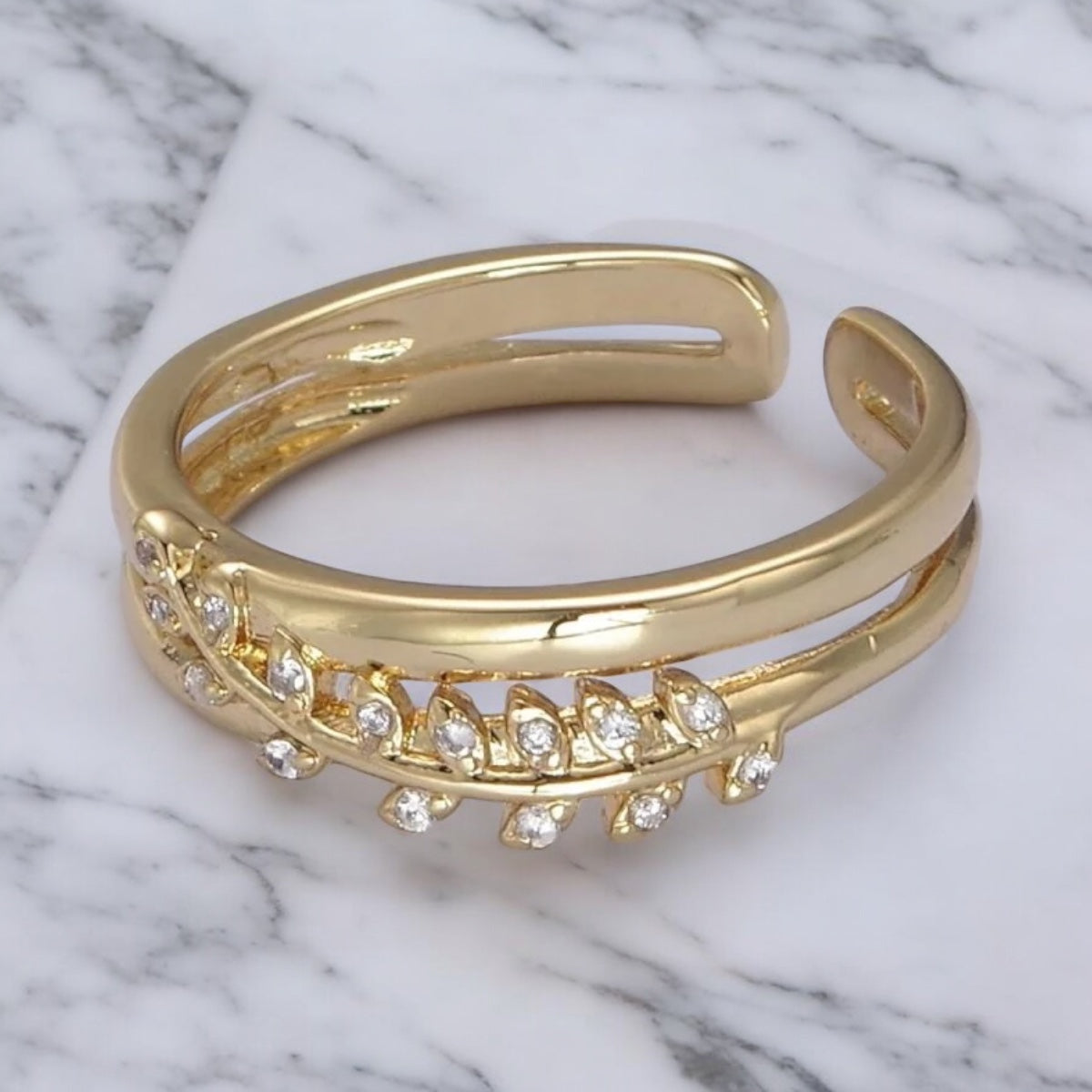 Anello Eva Olive Branch Vine
