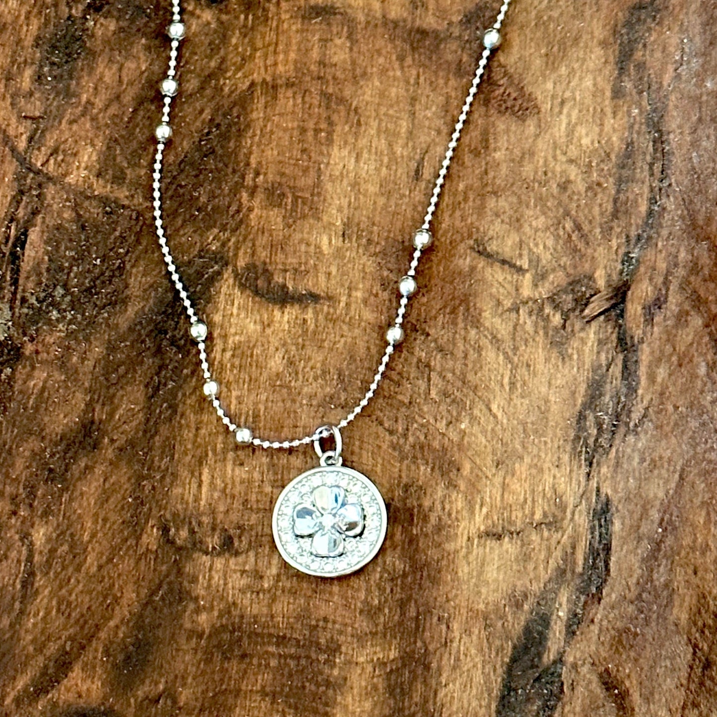 Collana con ciondolo Felice Clover
