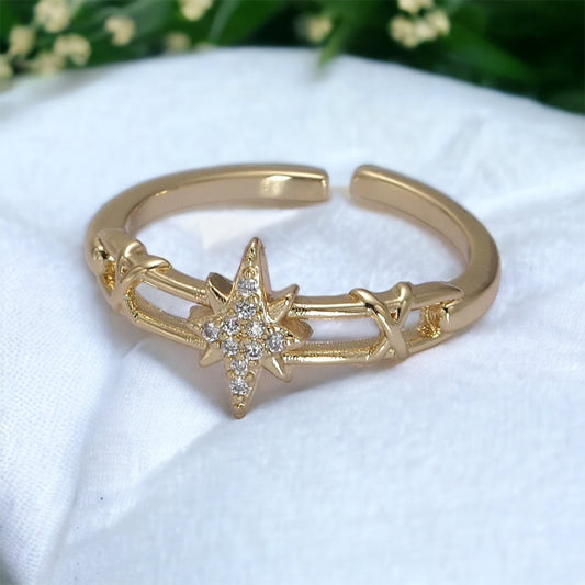 Anello Clarissa North Star - Oro o argento
