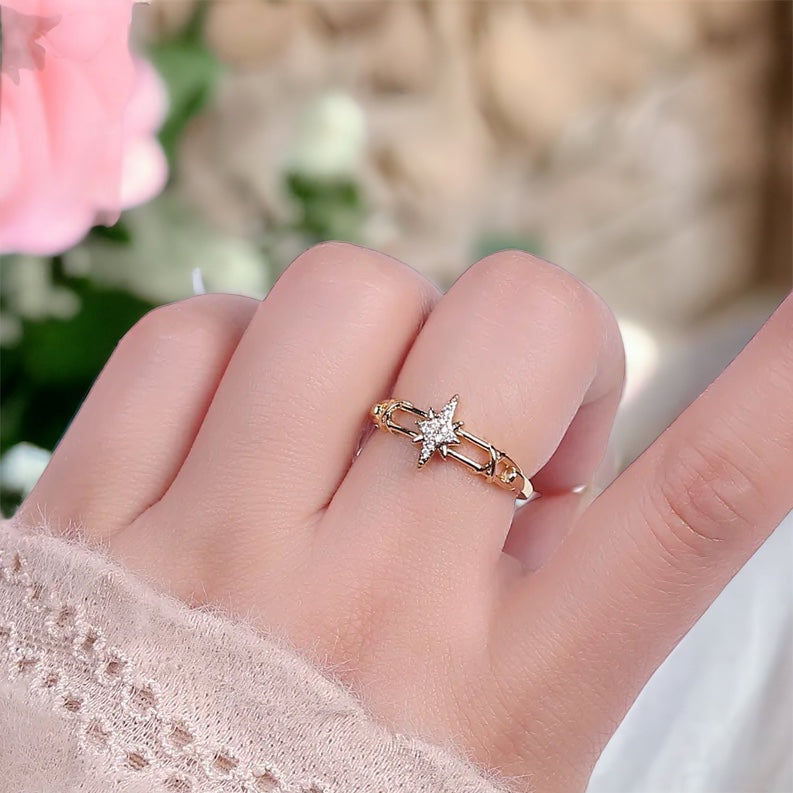 Anello Clarissa North Star - Oro o argento