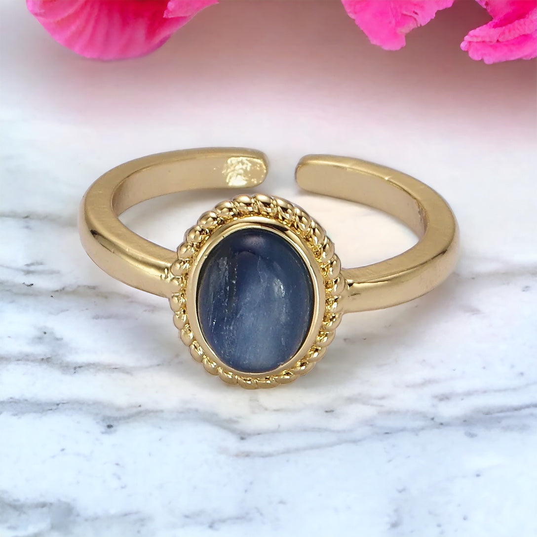 Anello con gemma naturale Tullia