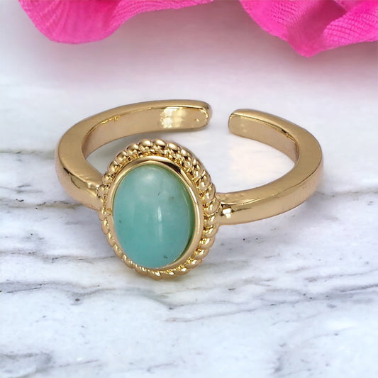 Anello con gemma naturale Tullia