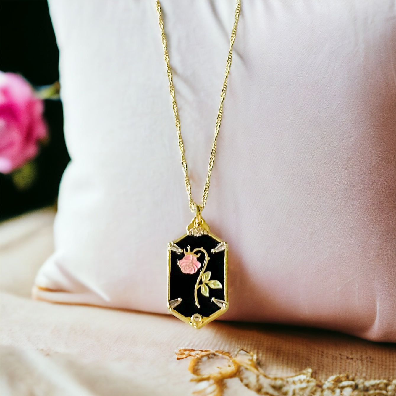 Collana Rossina Wilted Rose