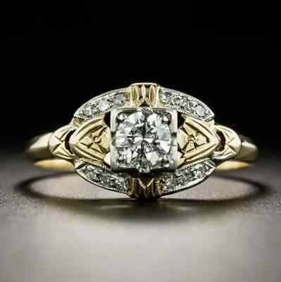 Anello d'oro cristallino vintage