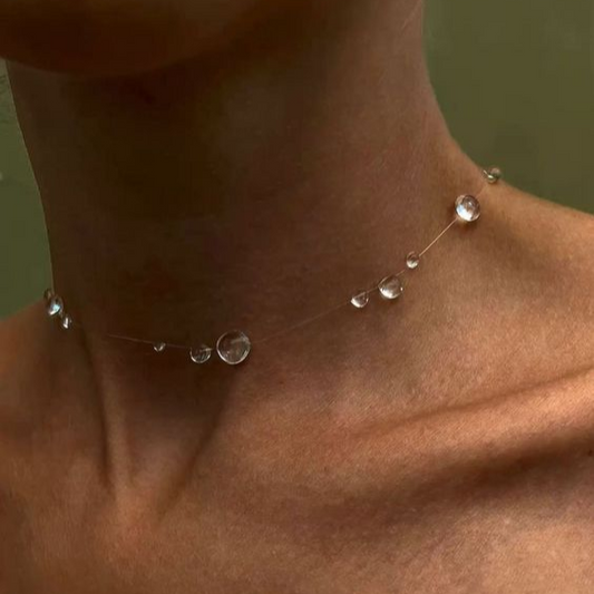 Collana di vetro vintage