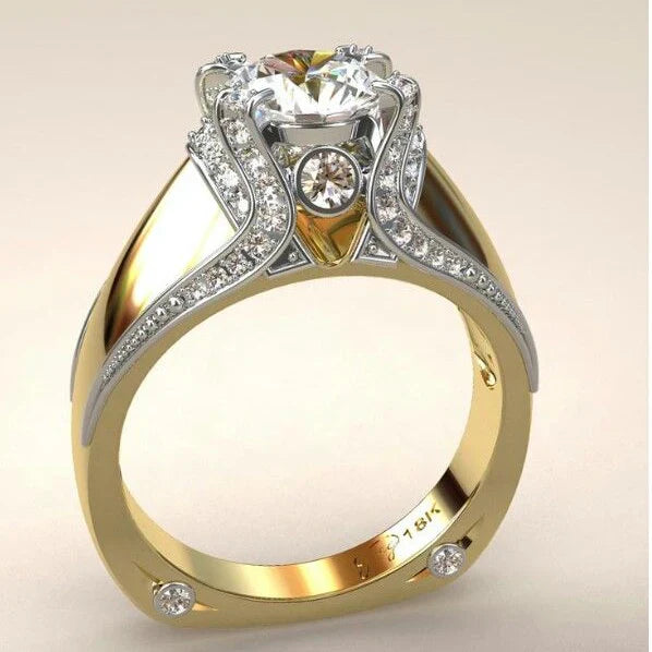 Anello d'oro brillante vintage