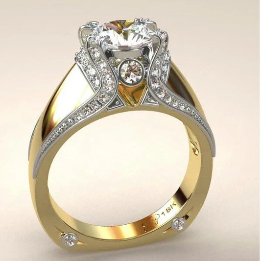 Anello d'oro brillante vintage