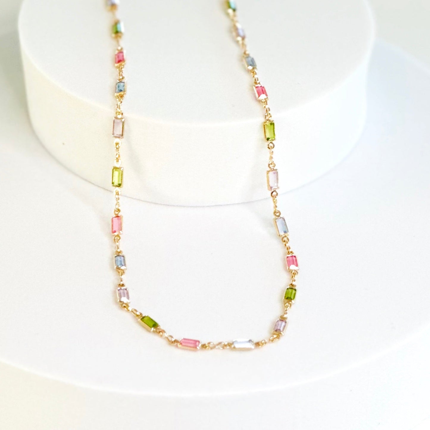 Collana Isabella con pietre CZ multicolore